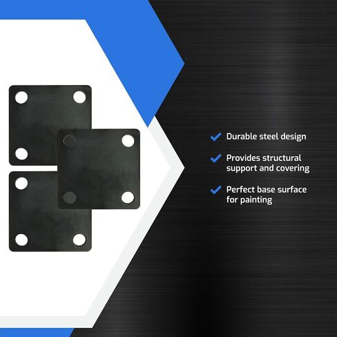 Base Plate Square Corner 8" X 8" X 3/8" - 2 pack in Saudi Arabia