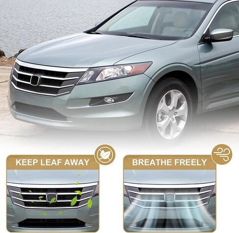 PartsFlow Front Bumper Grille Upper Mesh Grill Chrome For 2010 2011 Honda Accord Crosstour in Saudi Arabia