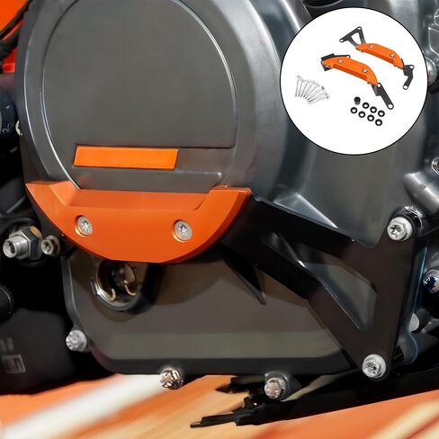 Engine Guard Protector Stator Cover Replacement for KTM Duke 250 390 RC390 2017 2018 2019 Engine Slider Cover Protector (Orange) in Saudi Arabia