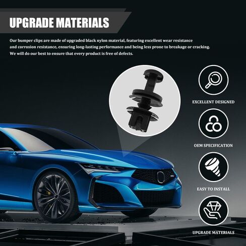 15 Sets Bumper Clips, Bumper Grill Fenders Fastener Clips, Front Air Deflector Retainer Clip & Grommets, Car Accessories Compatible with Chevy Silverado GMC, Replace OEM# 15733970, 15733971 in Saudi Arabia