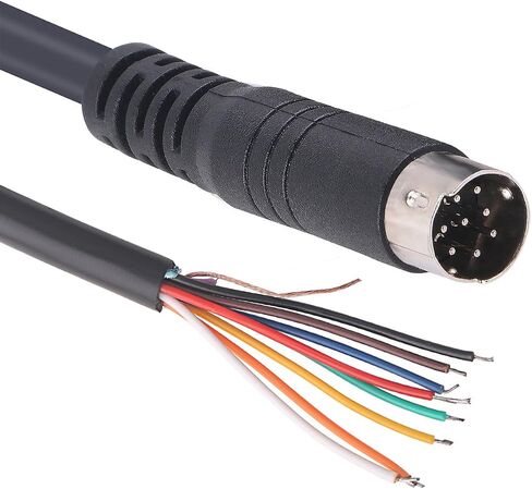 Mini DIN 8 pin Male MD8 to Wire End Connecter Adapter Cable (3mtr) in Saudi Arabia