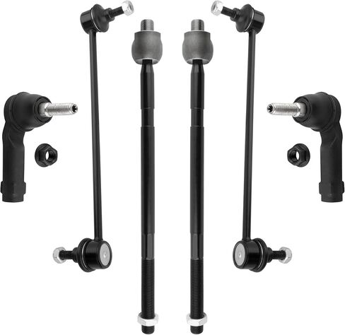 BOXI (Set of 6) Front Inner & Outer Tie Rods Ends + Sway Bar End Link Kit Driver and Passenger Side Fit for Dodge Dart 2013 2014 2015 2016 | Replace ES801129 ES801128 EV801132 K750691 in Saudi Arabia