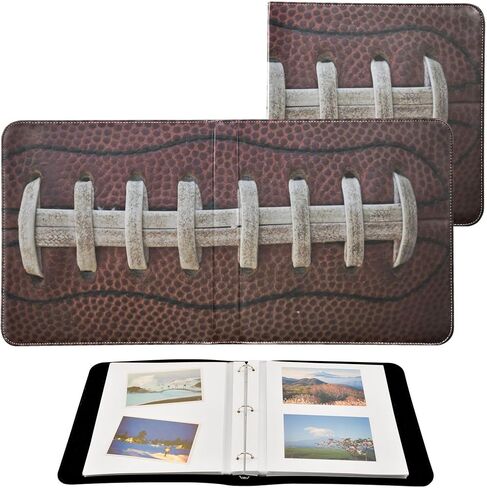 Fisyme Sport Ball Photo Album Self Adhesive DIY Scrapbook Album for 2x3 4x6 5x7 6x8 Pictures 20 Pages Memory Book for Family Wedding in Saudi Arabia