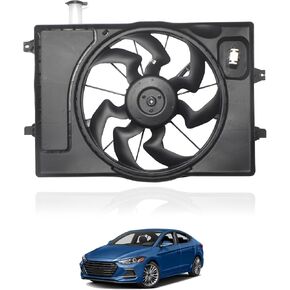 مجموعة مروحة تبريد الرادياتير البديلة لمروحة تبريد المحرك المتوافقة مع Hyundai Elantra 2017-2020، وHyundai Elantra GT 2018-2020، وKia Forte 2019-2022 in Saudi Arabia