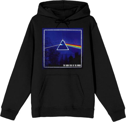 Bioworld Pink Floyd Color Prism Long Sleeve Men's Black Hooded Sweatshirt in Saudi Arabia