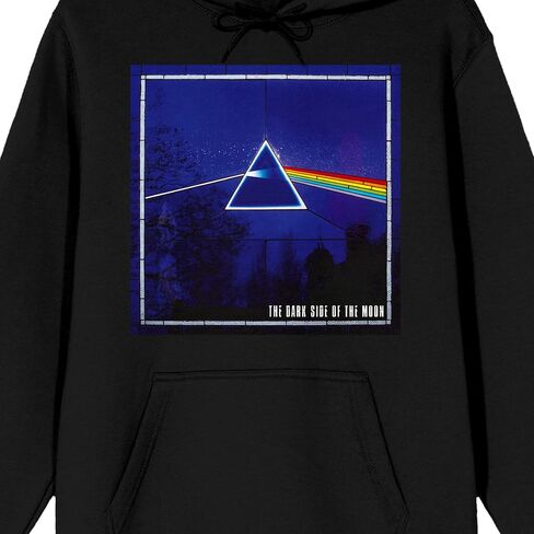 Bioworld Pink Floyd Color Prism Long Sleeve Men's Black Hooded Sweatshirt in Saudi Arabia