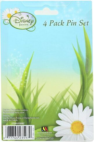 Disney Tinker Bell Button Pin Set Novelty (Pack of 4) in Saudi Arabia