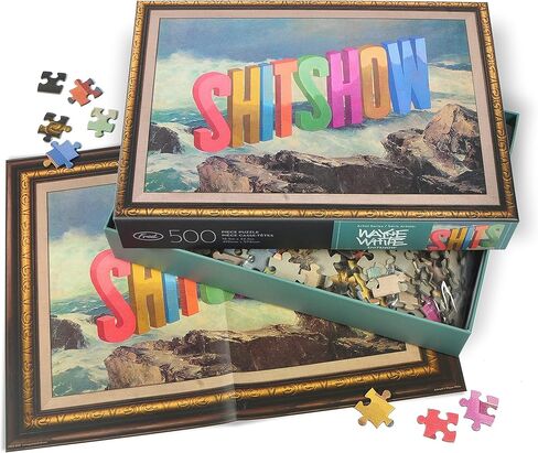 Genuine Fred Shitshow by Wayne White, 500 Piece Puzzle, Multicolored (5280376) in Kuwait