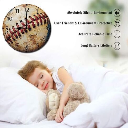 Bear Moose Deer Wall Clock Battery Operated Non Ticking Silent Analog Rustic Farmhouse Round Clock Wood Decor for Home Kitchen Living Room Bathroom in Saudi Arabia