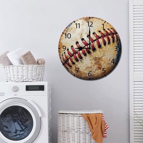 Bear Moose Deer Wall Clock Battery Operated Non Ticking Silent Analog Rustic Farmhouse Round Clock Wood Decor for Home Kitchen Living Room Bathroom in Saudi Arabia