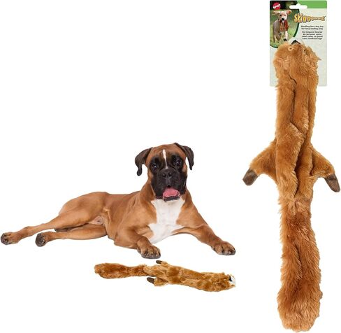 SPOT Skinneeez | Stuffless Dog Toy with Squeaker For All Dogs | Tug-Of-War Toy For Small and Large Breeds | 17" | Chicken Design | By Ethical Pet in Saudi Arabia