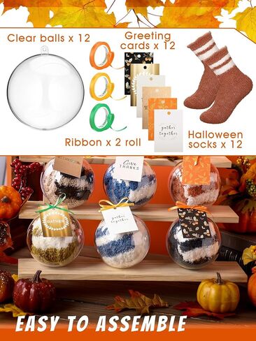 12 Pairs Thanksgiving Fall Fuzzy Socks Gift Set Autumn Harvest Themed Funny Socks Gift for Thanksgiving in Saudi Arabia