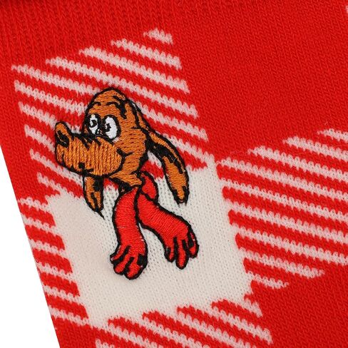 Bioworld The Grinch & Max Character Prints Women's 3-Pair Pack Casual Quarter Crew Socks in Saudi Arabia