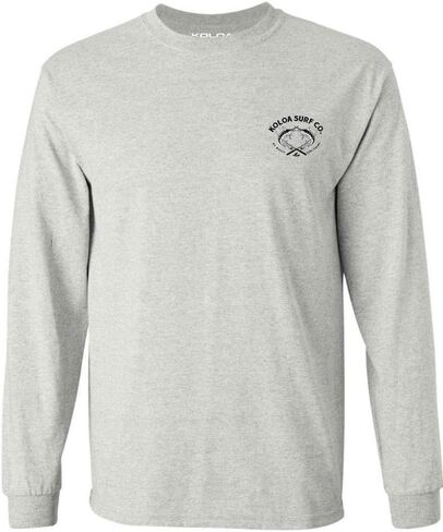 Koloa Surf Mens 2 Marlins Logo Long Sleeve Cotton Tee in Reg, Big and Tall in Saudi Arabia