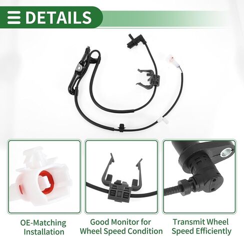 Motoforti ABS Wheel Speed Sensor ABS Sensor Anti-Lock Braking System Sensor for Toyota Previa 2002-2006 No.8954228090 Front Right in Saudi Arabia