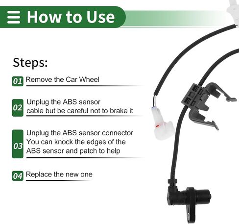 Motoforti ABS Wheel Speed Sensor ABS Sensor Anti-Lock Braking System Sensor for Toyota Previa 2002-2006 No.8954228090 Front Right in Saudi Arabia