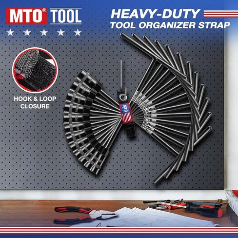 MTO T-Handle Metric Socket Wrench Set, 6-Point (6mm-15mm, 17mm, 19mm) with Hanging Organizer Strap, Cr-V Steel Lug Wrench Hex Socket for Motorcycle Car Bicycle Repair (12 Pack) in Kuwait