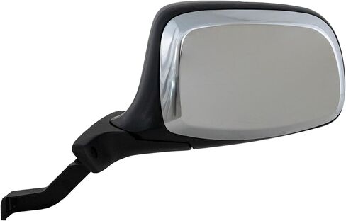 JC Whitney Driver Side Manual Adjust Mirror for Ford F-150 Bronco 1992-1996 Chrome Standard Cab JFD25L in Saudi Arabia