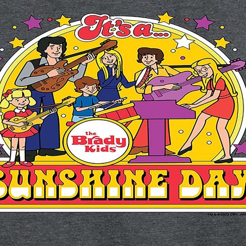 HYBRID APPAREL - The Brady Bunch - The Brady Kids - Sunshine Day - Vintage Cartoon Band - Women's Racerback Tank Top in Saudi Arabia