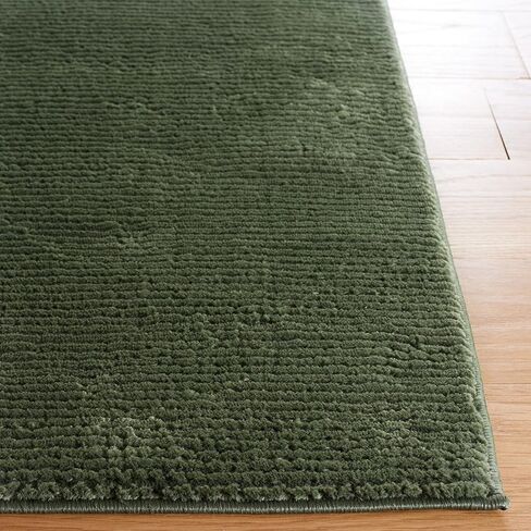 SAFAVIEH Revive Collection Area Rug - 9' x 12', Green, Solid Design, Non-Shedding & Easy Care, Ideal for High Traffic Areas in Living Room, Bedroom (REV102Y) in Saudi Arabia