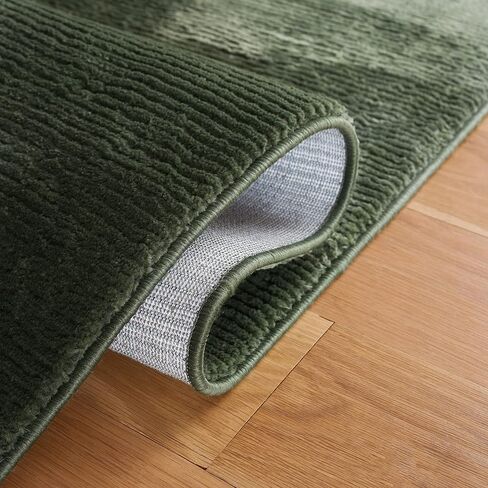 SAFAVIEH Revive Collection Area Rug - 9' x 12', Green, Solid Design, Non-Shedding & Easy Care, Ideal for High Traffic Areas in Living Room, Bedroom (REV102Y) in Saudi Arabia