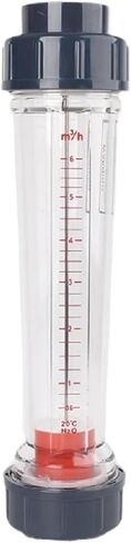 LZS-15 Flow Meter Plastic Tube Rotameter for Liquid Measurement Water Treatment Equipment(LZS-15 80-800L-h,Female Thread) in Saudi Arabia