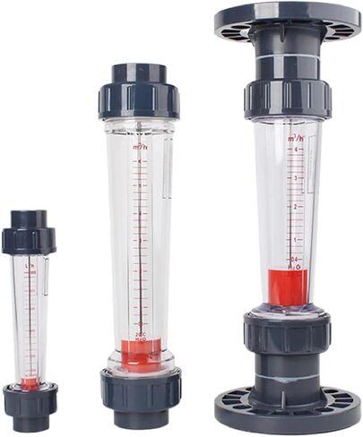 LZS-15 Flow Meter Plastic Tube Rotameter for Liquid Measurement Water Treatment Equipment(LZS-15 80-800L-h,Female Thread) in Saudi Arabia