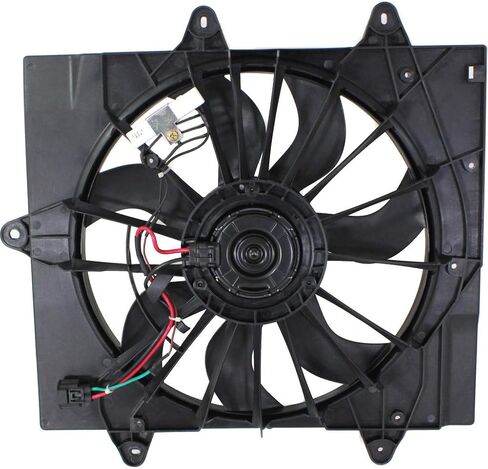 For Chrysler PT Cruiser Radiator and A/C Condenser Fan Assembly 2004 2005 w/Turbo For CH3115144 | 5127726AA in Saudi Arabia