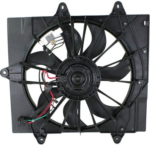 For Chrysler PT Cruiser Radiator and A/C Condenser Fan Assembly 2004 2005 w/Turbo For CH3115144 | 5127726AA in Saudi Arabia