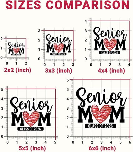 3Pcs Senior Mom Class of 2026 Sticker, Graduation Sticker, Class of 2026 Stickers, Grad Bumper Decal, Senior Mom Stickers for Laptop Water Bottle Phone Car Helmet 3" (Normal, 3in) in Saudi Arabia