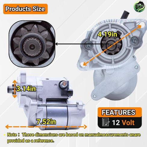 12V 9T كاتب 19269-63013 متوافق مع محرك كوبوتا D902 تراوكتور BX24 BX25 BX2350D BX2230D D950BH Z602E V1305 V1505E2 BX1830D BX1860 BX1870 BX23S KH-36 KH-41#19269-63010 19269-63012 410-52020 in Kuwait