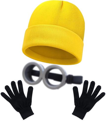 3Pcs Halloween Cosplay Costume Accessories for Man Women Halloween Cosplay Party Yellow in Saudi Arabia