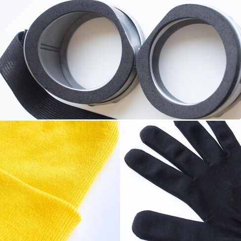 3Pcs Halloween Cosplay Costume Accessories for Man Women Halloween Cosplay Party Yellow in Saudi Arabia