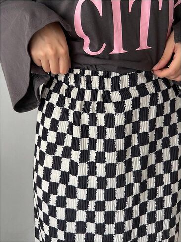 تنورة طويلة مستقيمة بخصر مطاطي للنساء من Floerns in Kuwait