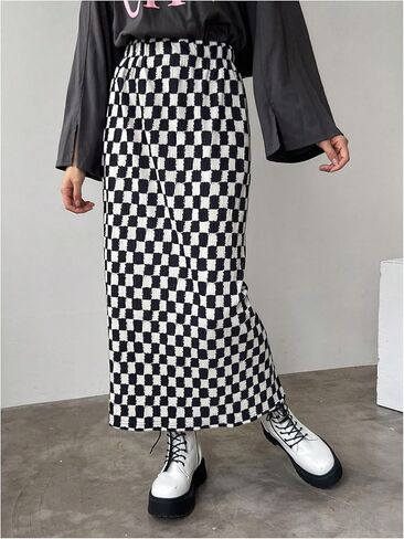 تنورة طويلة مستقيمة بخصر مطاطي للنساء من Floerns in Kuwait