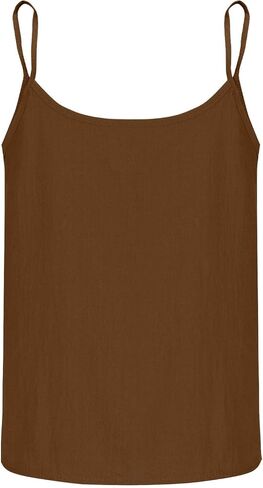 Cotton Linen Camisole Tops for Women Spaghetti Strap Loose Tank Top Cami Summer Casual Button Down Sleeveless Shirts in Saudi Arabia