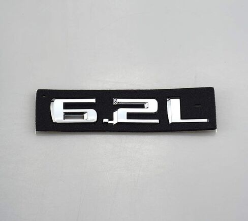 Pair Set Hood Body Style 6.2L Emblem Badge Replacement for Chevrolet 19-20 Sіlvеrаdо 1500 Sierra Camaro (Chrome) in Saudi Arabia