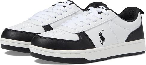 POLO RALPH LAUREN Polo Court II (Big Kid) Black/White 5 Big Kid M in Saudi Arabia