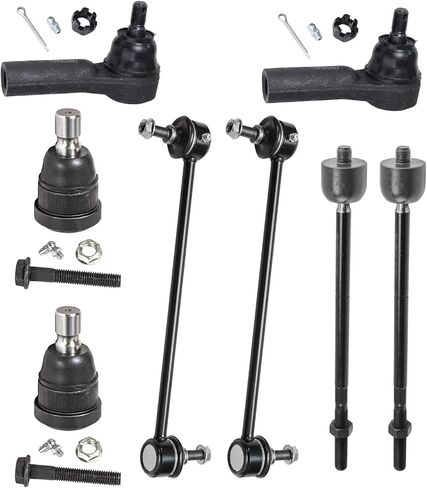 Detroit Axle - 8pc Front Suspension Kit for Ford 2009-2012 Escape, 2010-2011 Mazda Tribute Mercury Mariner, 4 Inner and Outer Tie Rod Ends 2 Lower Ball Joints 2 Sway Bar Links Replacement in Saudi Arabia