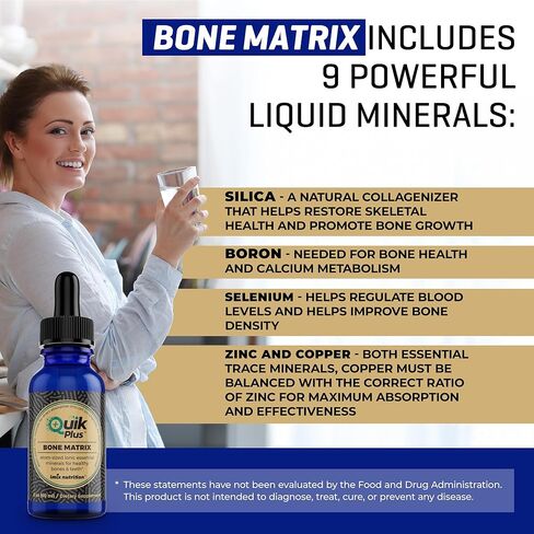 QuikPlus Liquid Mineral Supplement for Adults – Vegan, Gluten-Free, All Natural, Highly Bioavailable – 2 oz Bottle (Trace Matrix) in Saudi Arabia