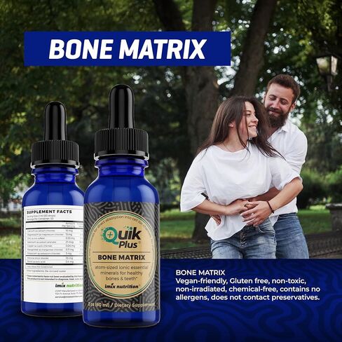 QuikPlus Liquid Mineral Supplement for Adults – Vegan, Gluten-Free, All Natural, Highly Bioavailable – 2 oz Bottle (Trace Matrix) in Saudi Arabia