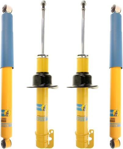 مجموعة Bilstein 24-186797 24-186803 4600 من الصدمات الأمامية والخلفية تناسب 2006 2010 Jeep Commander و2005 2010 Grand Cherokee - تصميم أحادي الأنبوب، أداء خالٍ من البهتان in Kuwait