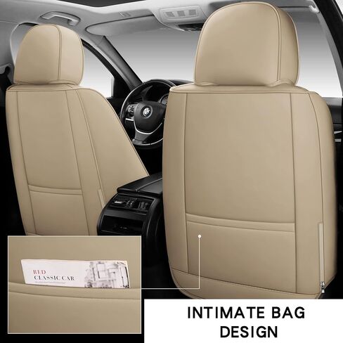Full Coverage Faux Leather Car Seat Covers Universal Fit for Cars,Trucks,Sedans and SUVs with Waterproof Leatherette in Automotive Accessories(Grey, Full Set(5 Seats)) in Saudi Arabia