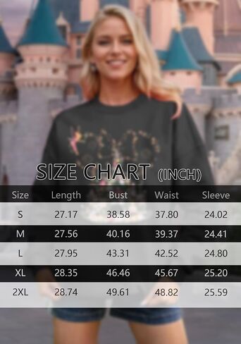 Magical Kingdom Sweatshirt for Women Magic Castle Shirt Funny Family Vacation Graphic Casual Long Sleeve Tops in Saudi Arabia