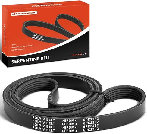 A-Premium Heavy-Duty Serpentine Belt Fits Chevy, GMC, Cadillac, Buick, Hummer, Mercury & Mercedes-Benz - Silverado, Suburban, Tahoe, Express, Savana, Sierra, Yukon XL 1500, 93.02 Inch in Saudi Arabia