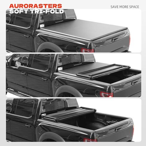Soft Tri Fold Truck Bed Tonneau Cover Compatible with 2020-2025 Jeep Gladiator JT 5FT Bed (60.3") |For Models With or Without The Trail Rail System| in Kuwait