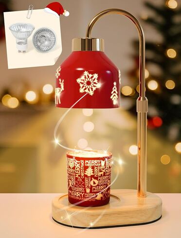 Seniny Electric Candle Warmer Lamp with Timer Dimmable, Adjustable Height Lamp Candle Warmer for Jar Candles, Home Decor Warming Light, Flameless Wax Melter Lamps, Christmas Birthday Gifts for Women in Saudi Arabia