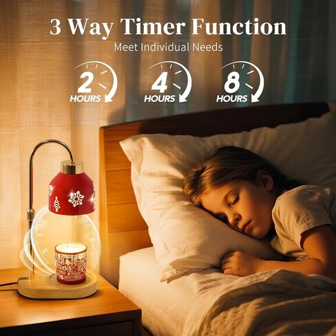 Seniny Electric Candle Warmer Lamp with Timer Dimmable, Adjustable Height Lamp Candle Warmer for Jar Candles, Home Decor Warming Light, Flameless Wax Melter Lamps, Christmas Birthday Gifts for Women in Saudi Arabia