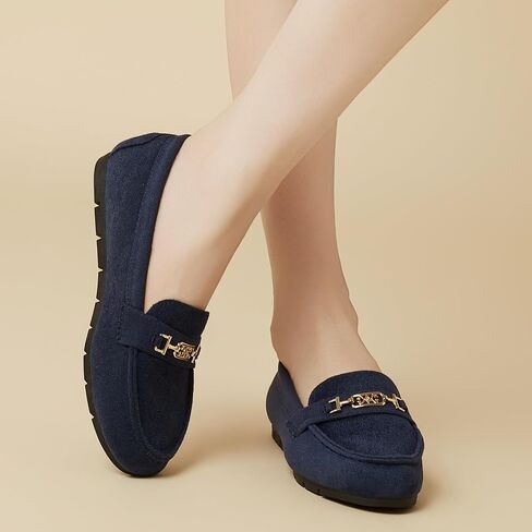 Women's Loafer Shoes Leisure Slip On Work Shoes Comfort Walking Flats in Saudi Arabia