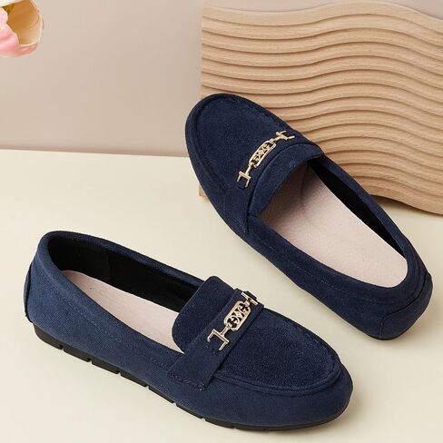 Women's Loafer Shoes Leisure Slip On Work Shoes Comfort Walking Flats in Saudi Arabia